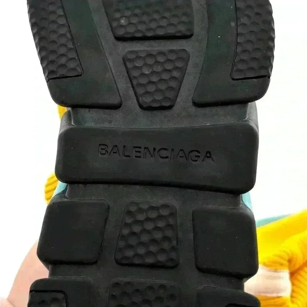 Balenciaga Speed High-Top Yellow Sneakers in size 36EU /6 US women's- pre-loved - Picture 16 of 17